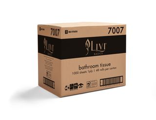 Livi Basics Toilet Roll 1Ply 1000 sheet Ctn 48