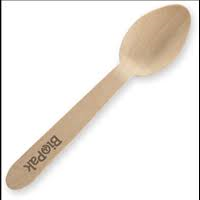 Biopak Teaspoon Wood 10cm Slv 100