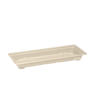 Biopak Cane Sushi Tray Base Long   Slv 100