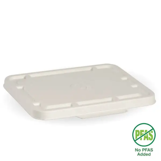 Biopak 2 & 3-Compartment White Takeaway Base Lid Slv125