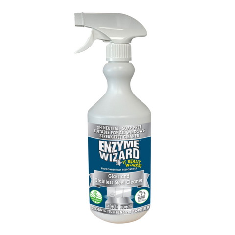 Enzyme Wizard Glass & Stainless Steel Cleaner 750ml
