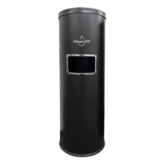 Cleanlife Matte Black Powder Coated Standing Dispenser