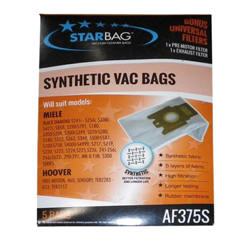 Vacuum Bag to Suit Miele Black Diamond S200 Series Pkt 5