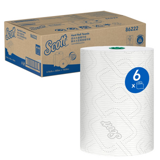 Scott Printed Hard Roll Paper Towels Ctn 6 Rolls x305mt