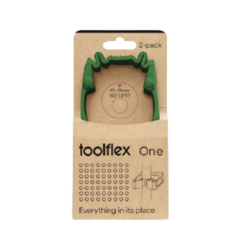 Toolflex Holder Including Adapter Green Pkt 2