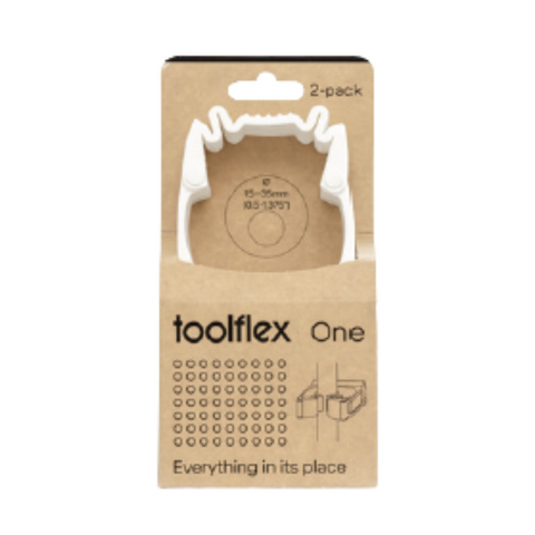 Toolflex Holder Including Adapter White Pkt 2