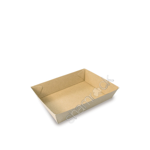 Food Tray #3 BetaBoard Kraft Ctn 250 180x 134x 45mm