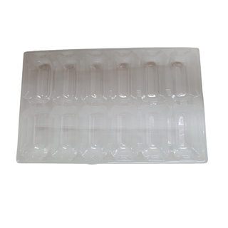 Oyster Tray Clear Rectangular 12 Pack Ctn 500