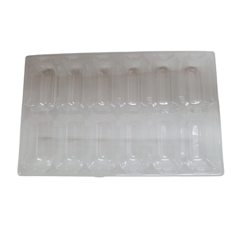 Oyster Tray Clear Rectangular 12 Pack Ctn 500