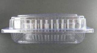 Hinged Container Clear Rectangular Clam 189x120x60 slv 100
