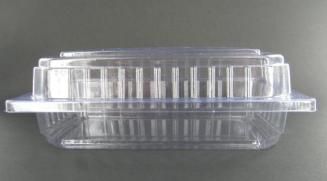 Hinged Container Clear Rectangular Clam 189x120x60 slv 100
