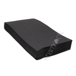 Quilted Dinner Napkin GT Fold Black Ctn1000