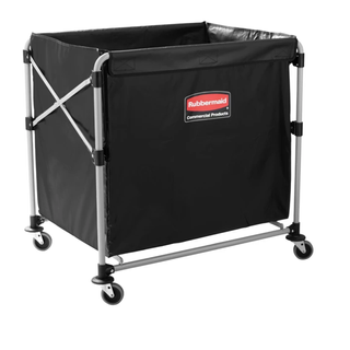 Rubbermaid Collapsible X Cart, 4 Bushels Multri Stream Black