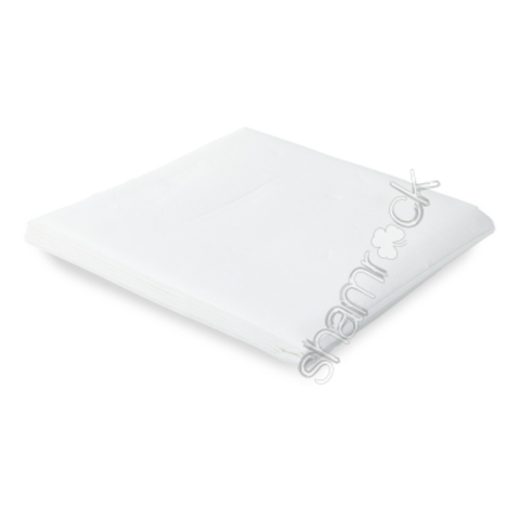 Quilted Dinner Quarter Fold White Pkt 100