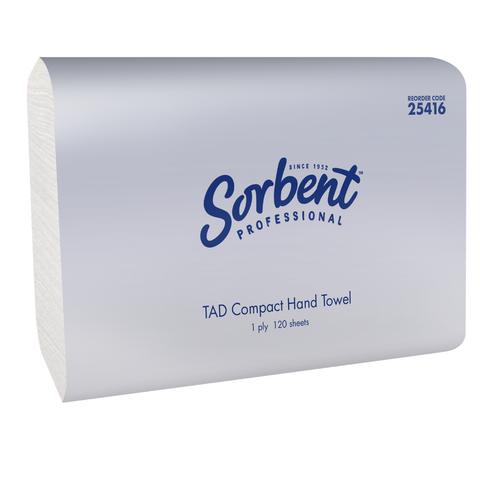 Sorbent Professional TAD Compact Hand Towel 1Ply Ctn2400