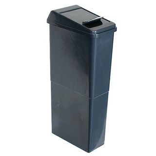 Sanitary Bin & Lid Grey 23Lt