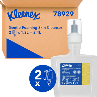 Kleenex Luxury Foam Hand Cleaner Fragrance & Dye Free 2 x 1.2Lt