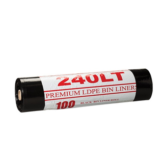 Austar 240L Premium Black Garbage Bag Roll Ctn100