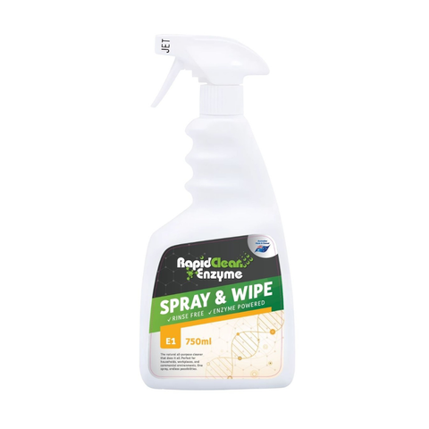 RapidClean Enzyme Spray & Wipe 750ml
