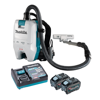 Makita 40V Max Brushless Backpack Vacuum Kit