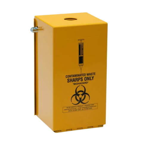 Steel Safety Hinged Case for Sharp Containers 2Lt