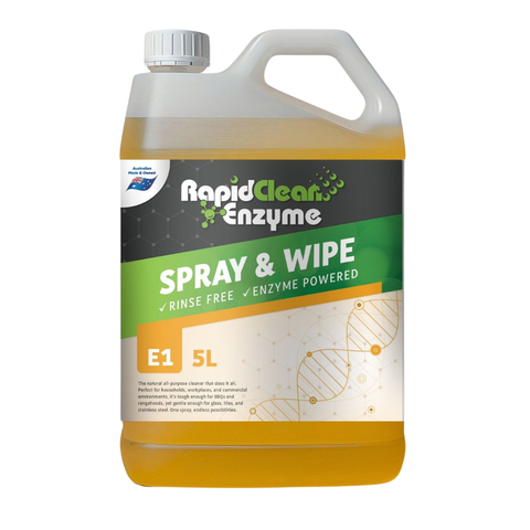 RapidClean Enzyme Spray & Wipe 5Lt