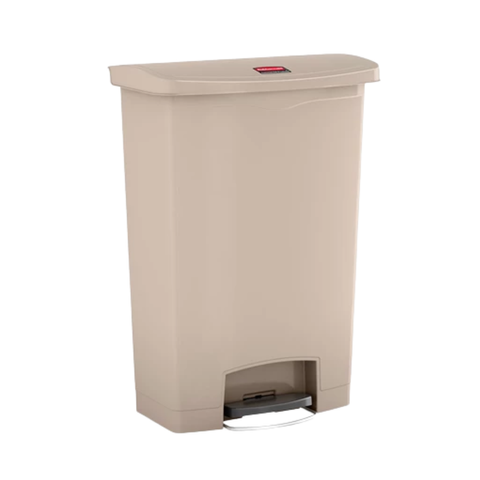 Rubbermaid Streamline 90L Step-On Resin Front Step Beige