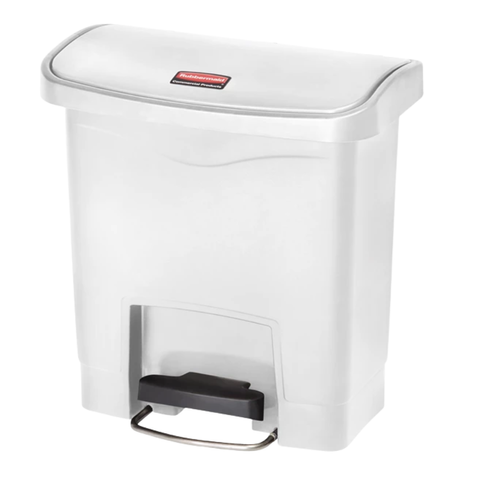 Rubbermaid Streamline 15L Step-On Resin Front Step White