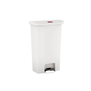 Rubbermaid Slim Jim Resin Front Step Bin 30L White