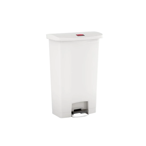 Rubbermaid Slim Jim Resin Front Step Bin 30L White