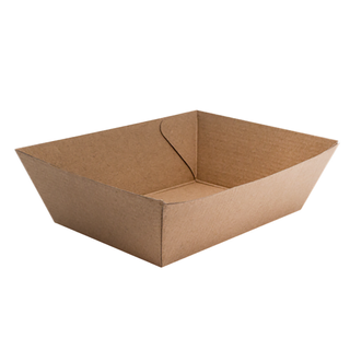 Food Tray #1 BetaBoard Kraft 131x91x50mm Ctn 500