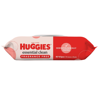 Huggies Essential Fragrence Free Baby Wipes Ctn 6x80