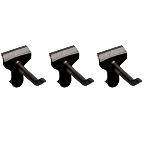 Toolflex Hooks Black Pkt 3