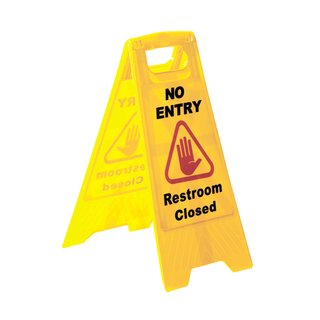 Sabco No Entry Restroom Closed A-Frame