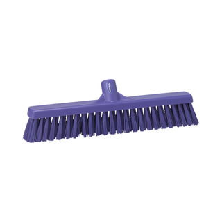 Vikan Floor Broom Medium Bristle 610mm Purple