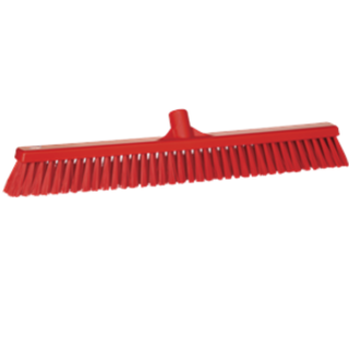 Vikan Floor Broom Soft/Stiff 610mm Red