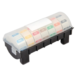Hygiplas Dissolvable Colour Coded Food Labels Starter Kit with 25mm Dispenser