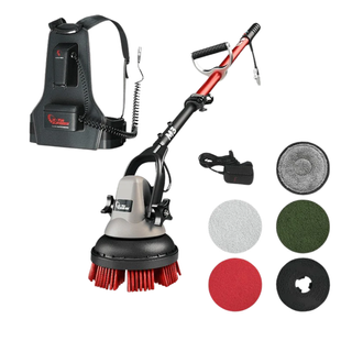Motor Scrubber Starter Kit Includes 5 pads 1 Brush