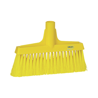 Vikan Lobby Broom Straight Neck Soft Bristle 260mm Yellow