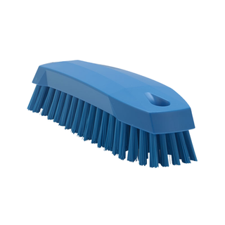 Vikan Medium Hand Scrub Brush 165mm Medium Bristle Blue