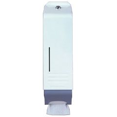 Interleaved Toilet Tissue Metal Dispenser, white enamel, lockable suit code 4321 & 4322