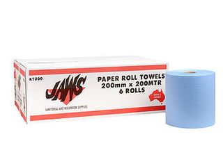 Auto Cut Hand Towel BLUE 200mm x 200m Ctn 6