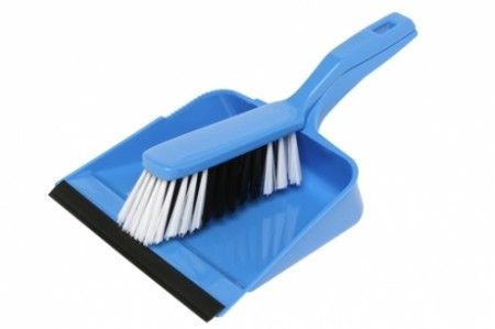 Edco Dust Pan & Brush Set Blue