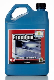 Freedom No Rinse Sanitiser Concentrate 5L