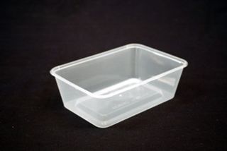 Genfac Container Rectangle 650ml Slv 50