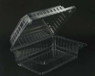 Hinged Cont Clear  (135 x 90 x 60H) Slv 100