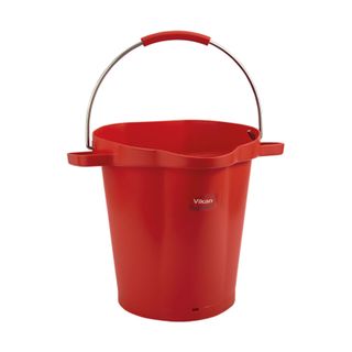 Vikan Hygiene Bucket, Heavy Duty, 20L Red