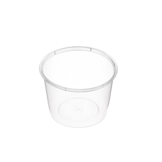 Genfac Container Round 600ml Slv 50
