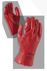 Glove Red PVC 45cm