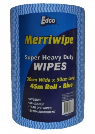 Wipe Edco Blue Merriwipe Super Heavy Duty (Roll)